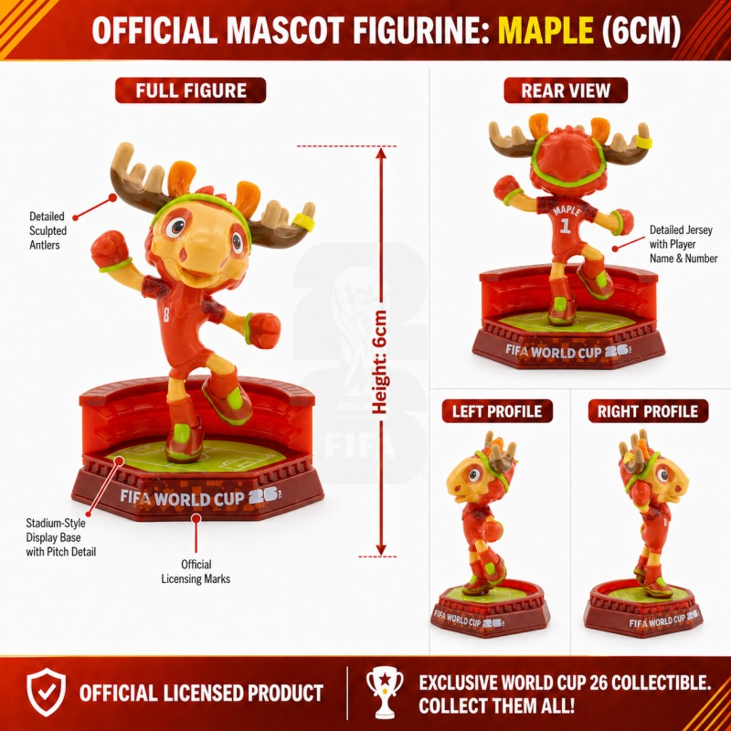 Official FIFA World Cup 2026™ Mascot 2.4-inch Set B (3-Pack)